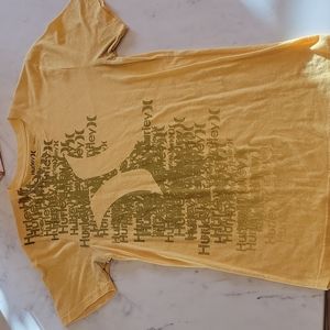 Men's Hurley Yellow Graphic Tee Size Small